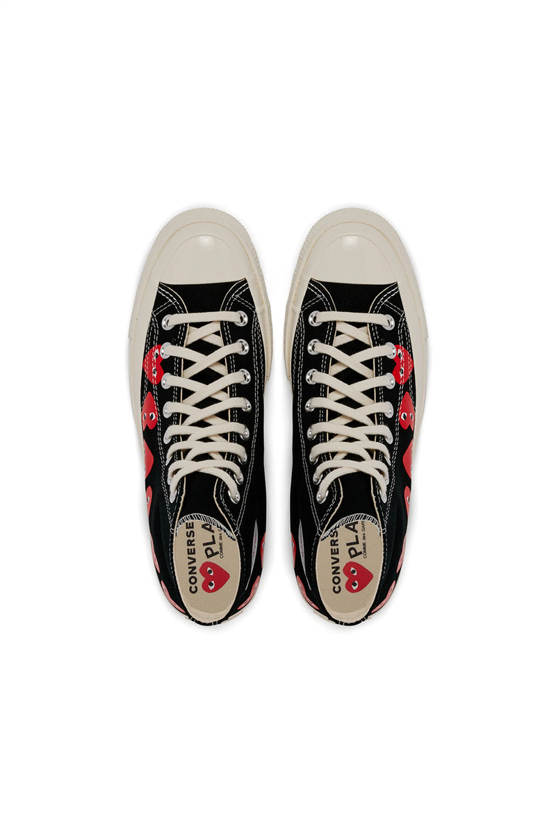 COMME des GARÇONS Play Converse Chuck 70 Multi Heart 'Black'