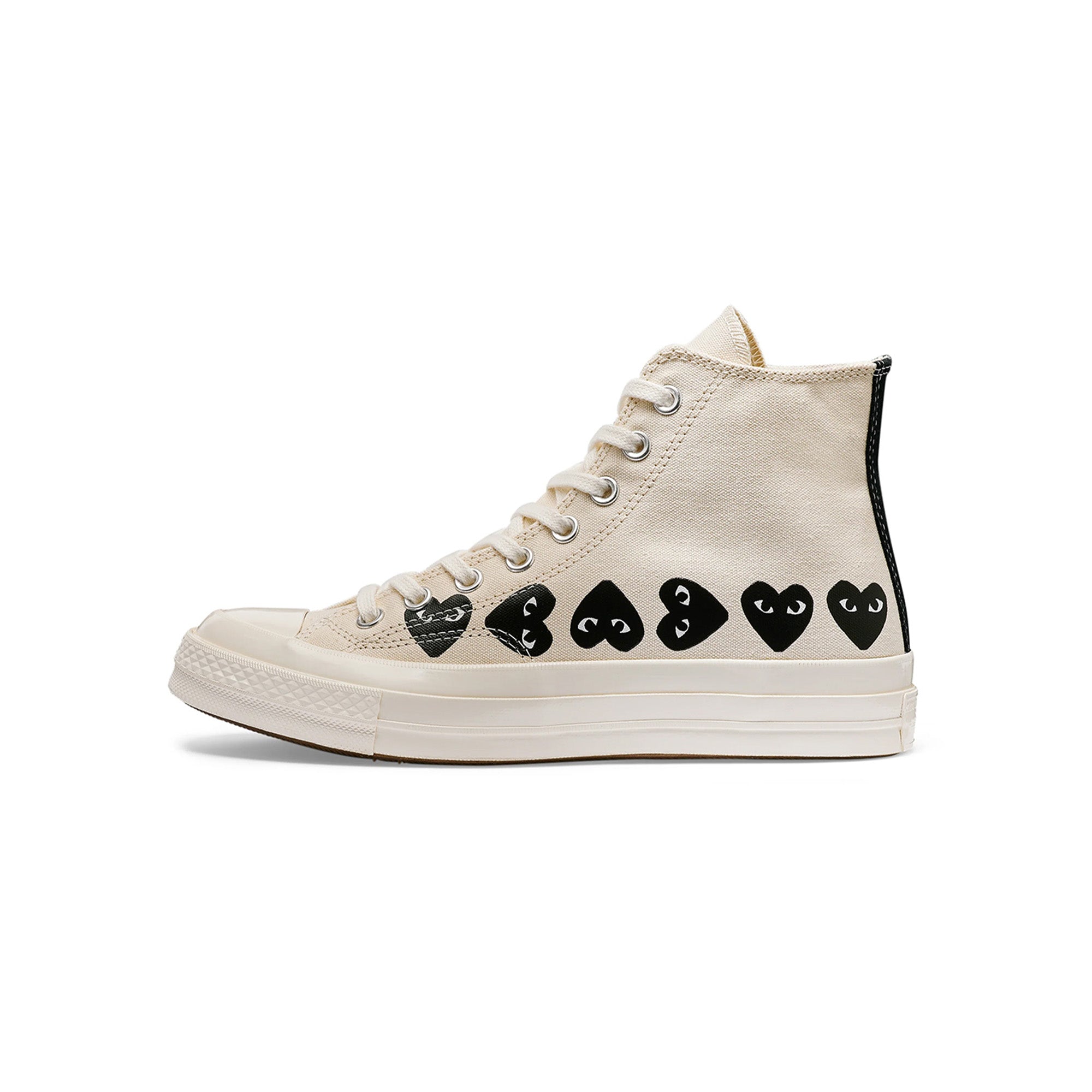 COMME des GARÇONS Play Converse Chuck 70 Multi Heart 'White/Black'