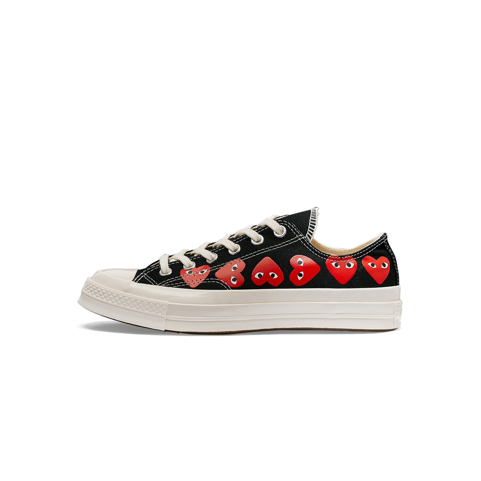 COMME des GARÇONS Play Converse Multi Heart Low 'Black'