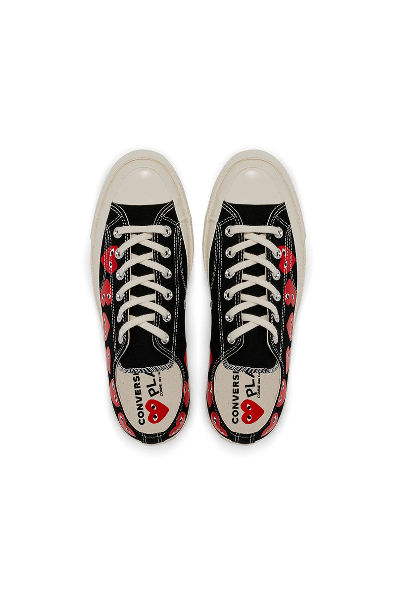 COMME des GARÇONS Play Converse Multi Heart Low 'Black'