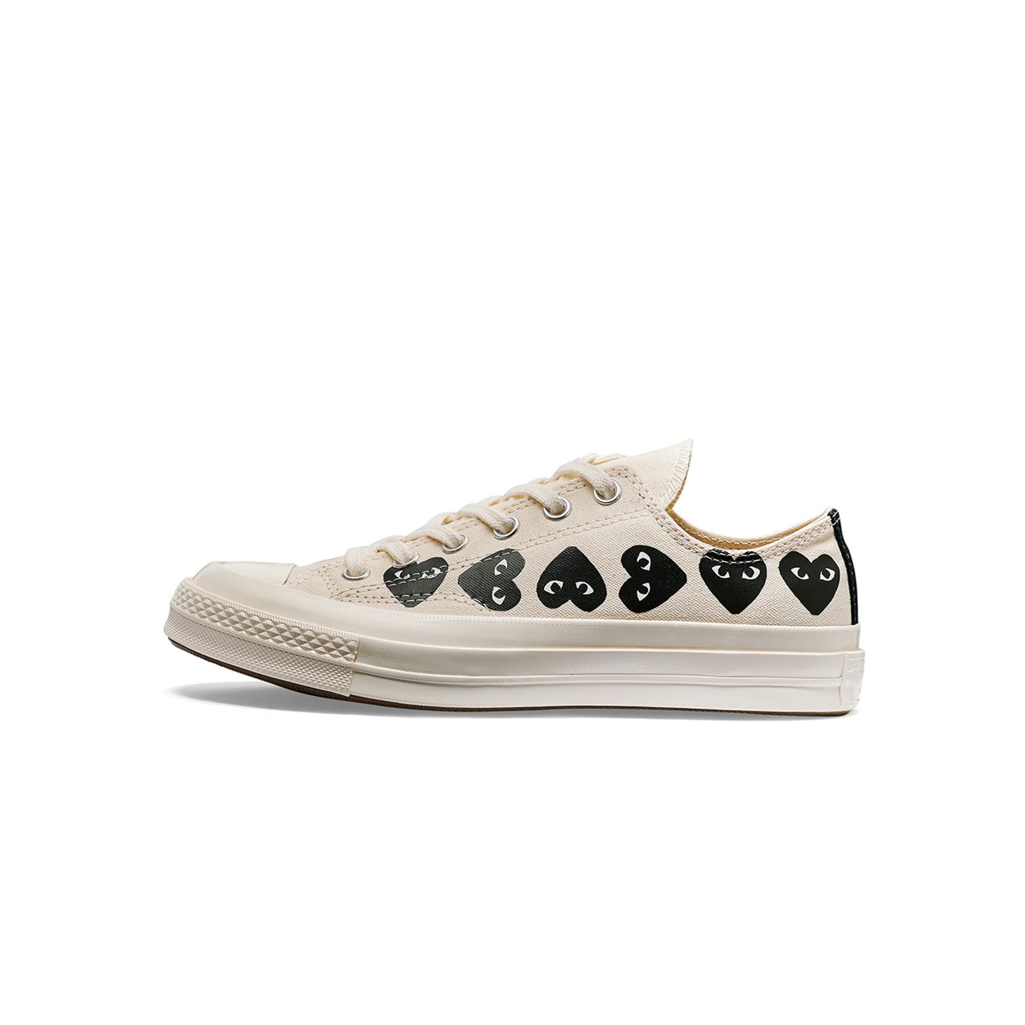 COMME des GARÇONS Play Converse Multi Heart Low 'White/Black'