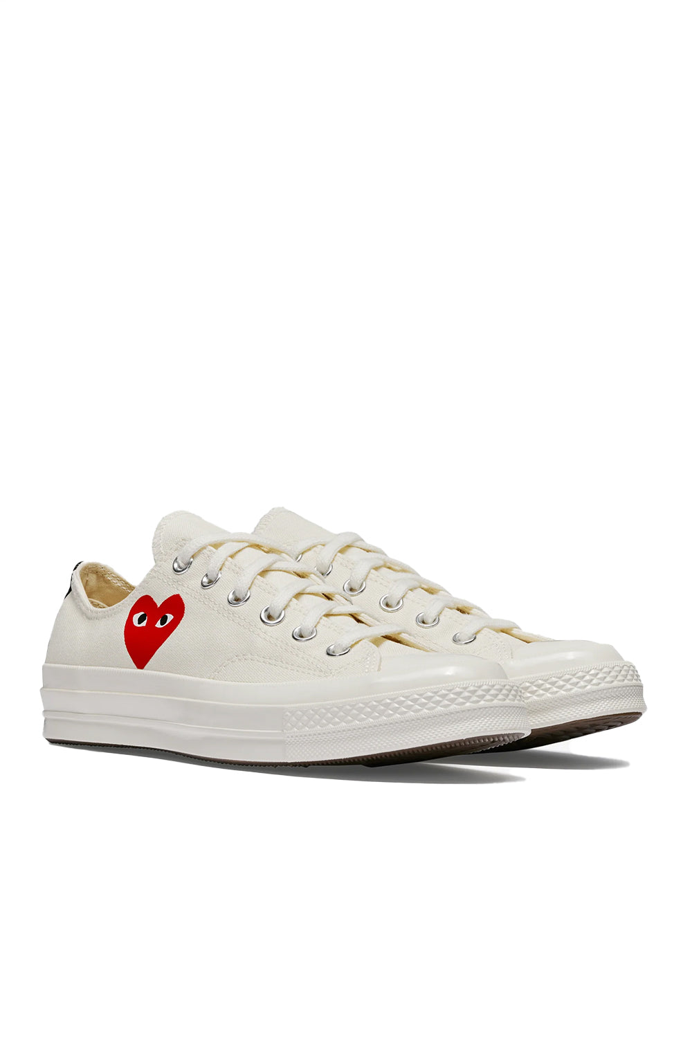 Converse comme des garcons white low best sale