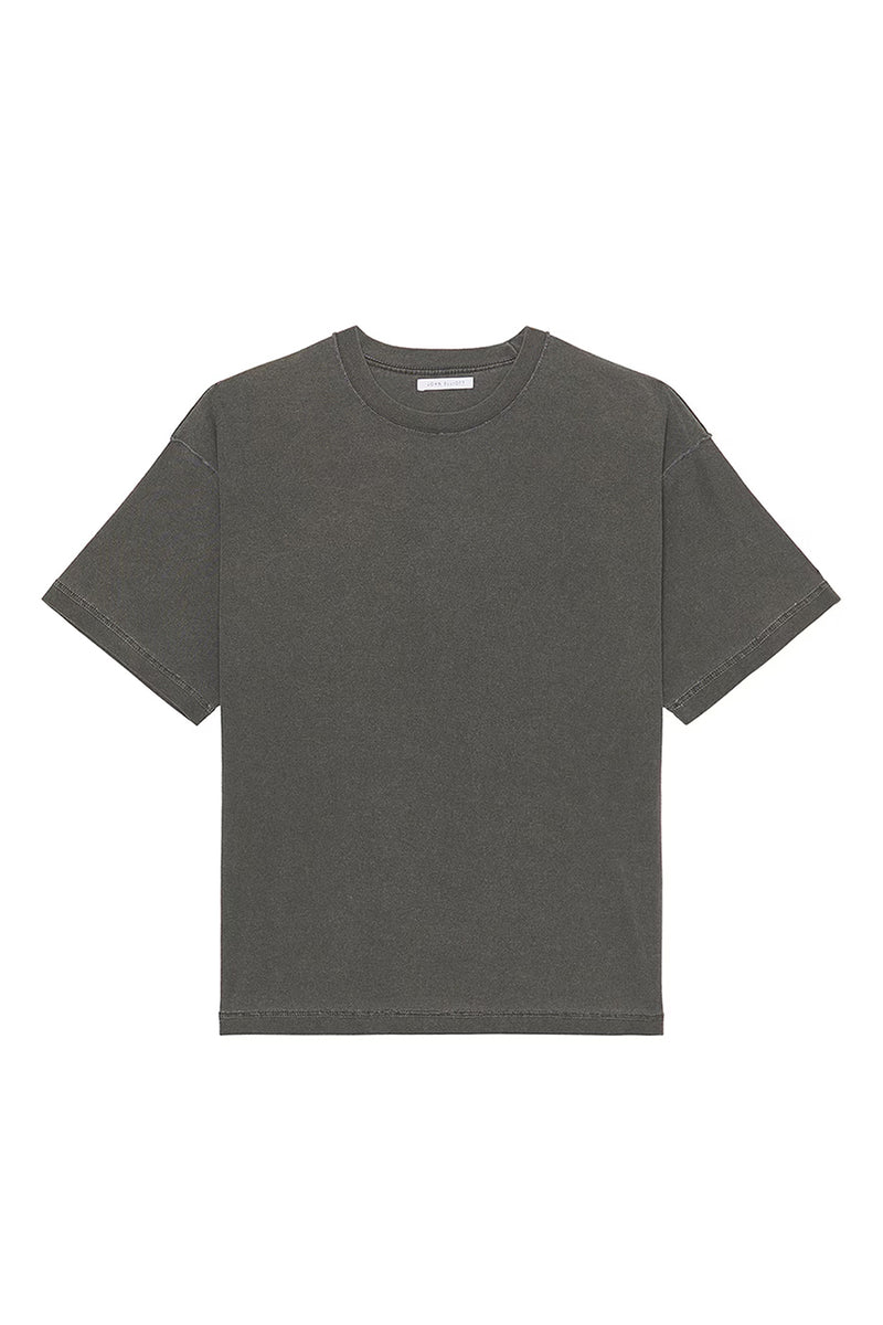 John Elliott Reversed Cropped Tee 'Washed Black'