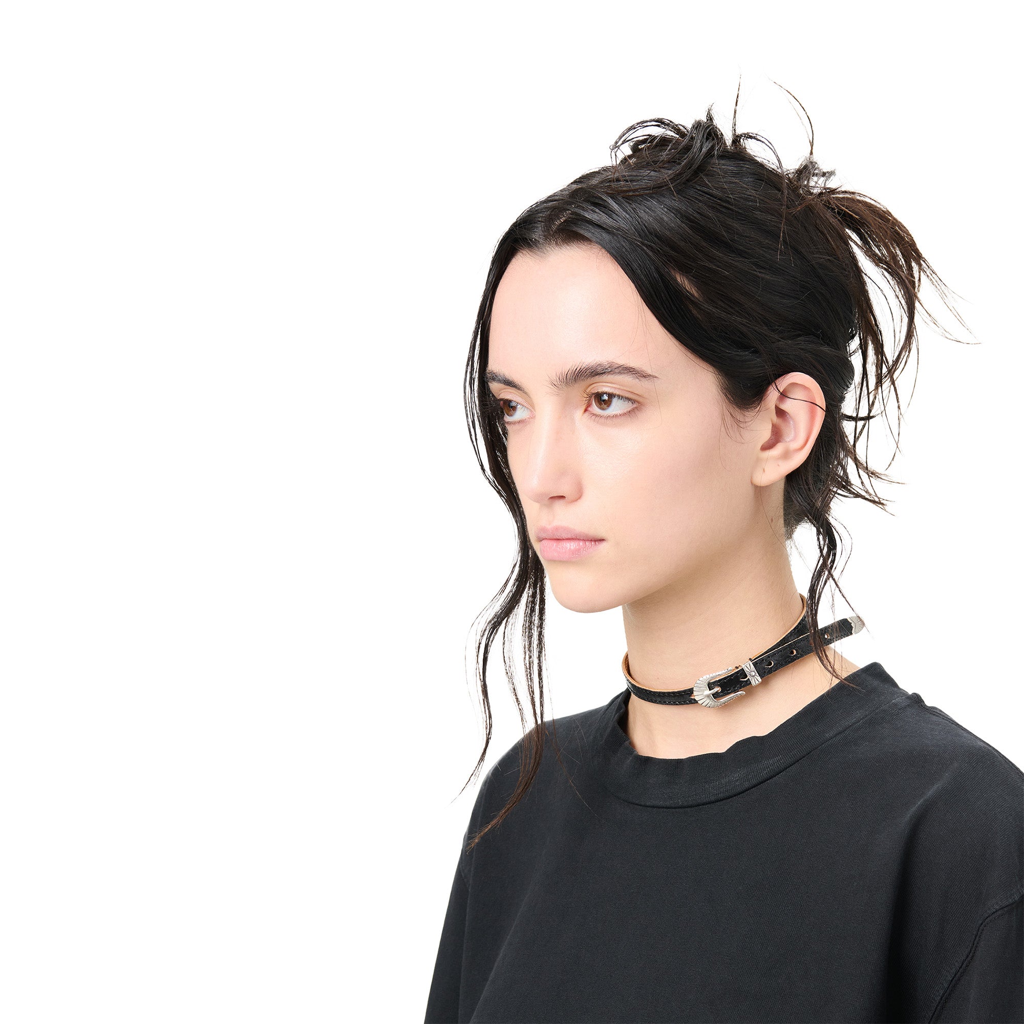 Our Legacy Cowboy Wrap Around Bracelet 'Deep Black Leather' - ROOTED