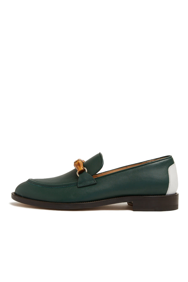 Casablanca Bamboo Loafers 'Green' - ROOTED