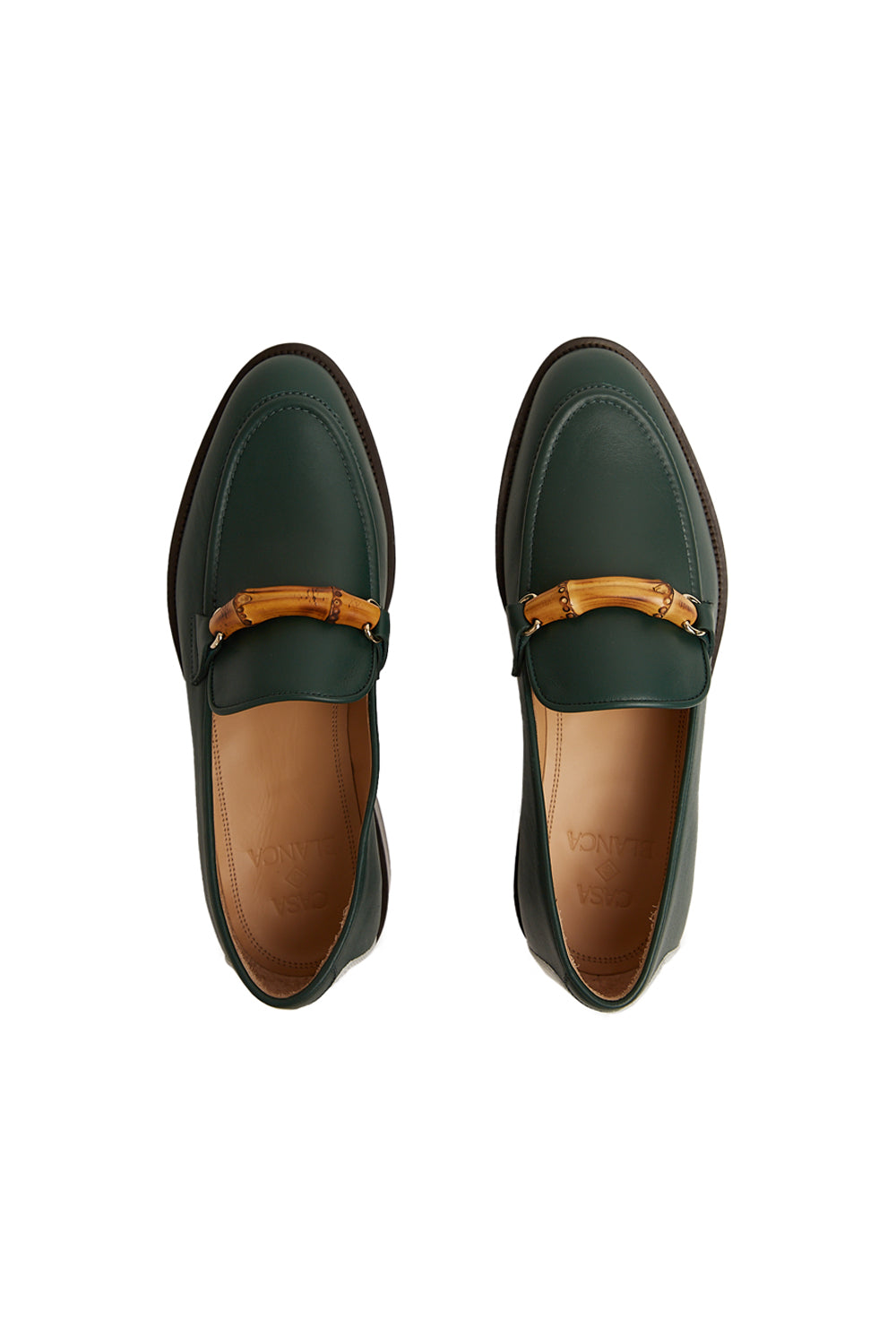 Casablanca Bamboo Loafers 'Green' - ROOTED