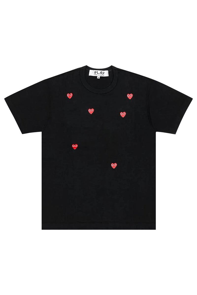 Comme des Garcons Multi Red Heart Tee 'Black'