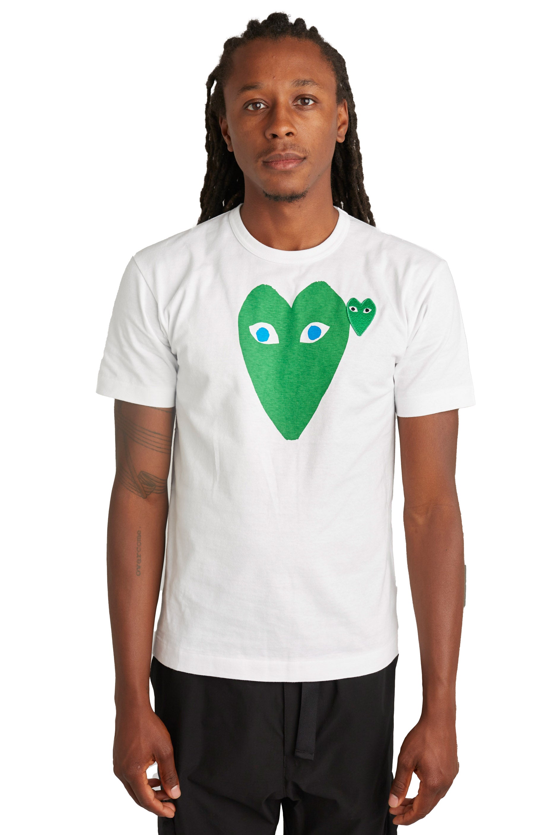 Comme des Garcons PLAY Green Blue Eyes Tee 'White' - ROOTED