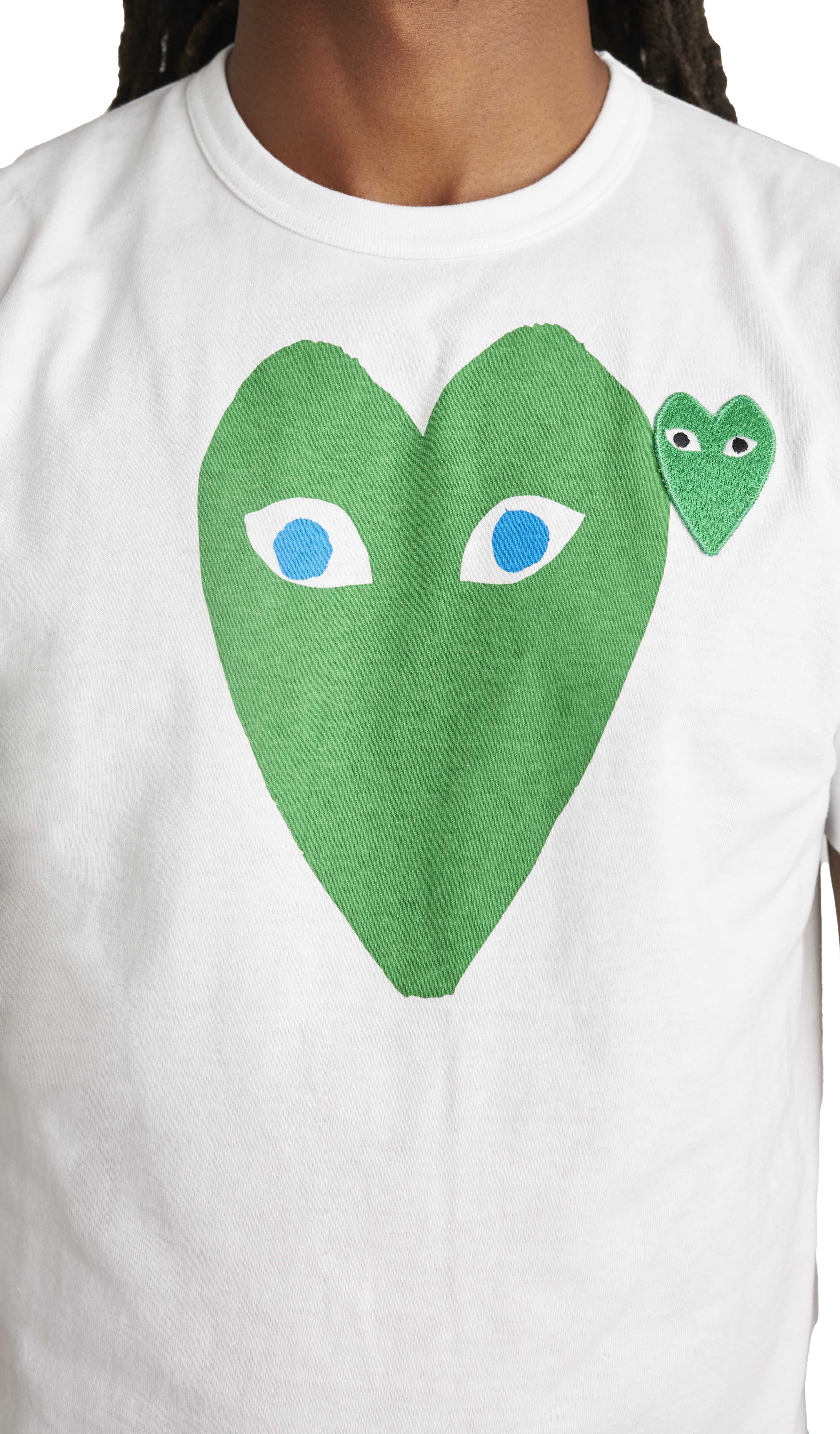 Comme des Garcons PLAY Green Blue Eyes Tee 'White' - ROOTED