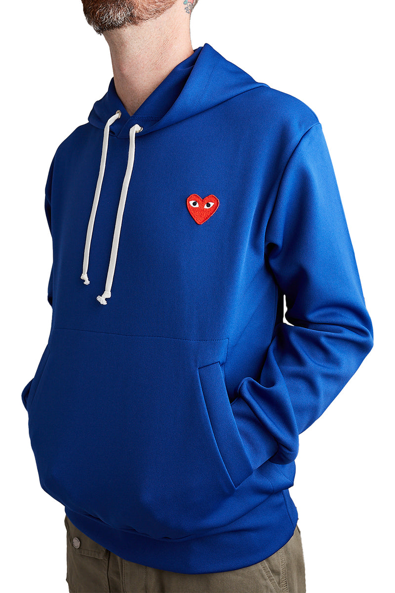 COMME des GARÇONS PLAY Hooded Sweatshirt 'Navy' - ROOTED
