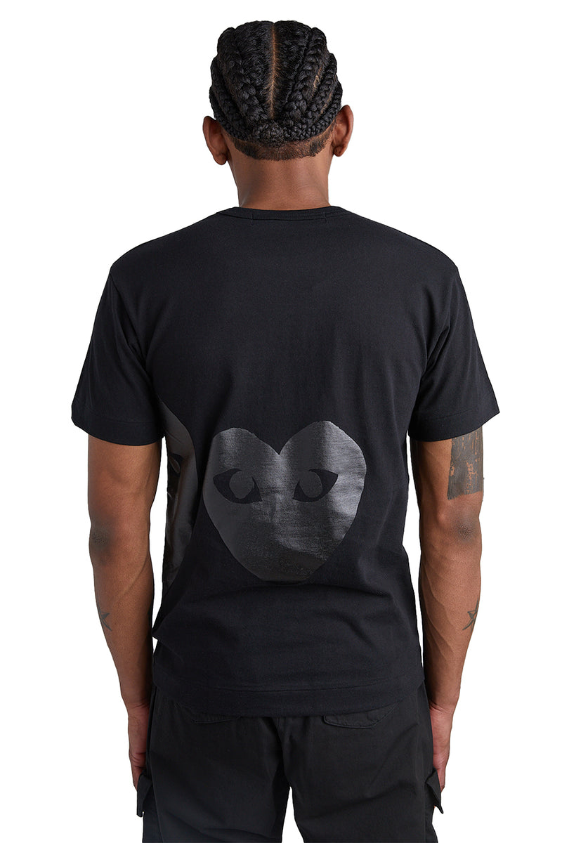 COMME des GARÇONS PLAY Multi Heart Print Tee 'Black' - ROOTED