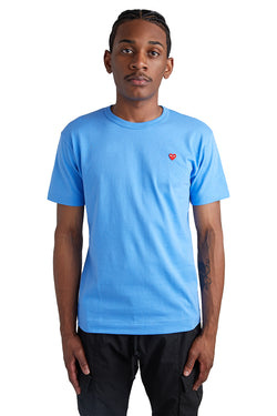 COMME des GARÇONS PLAY Small Heart Tee 'Blue' - ROOTED