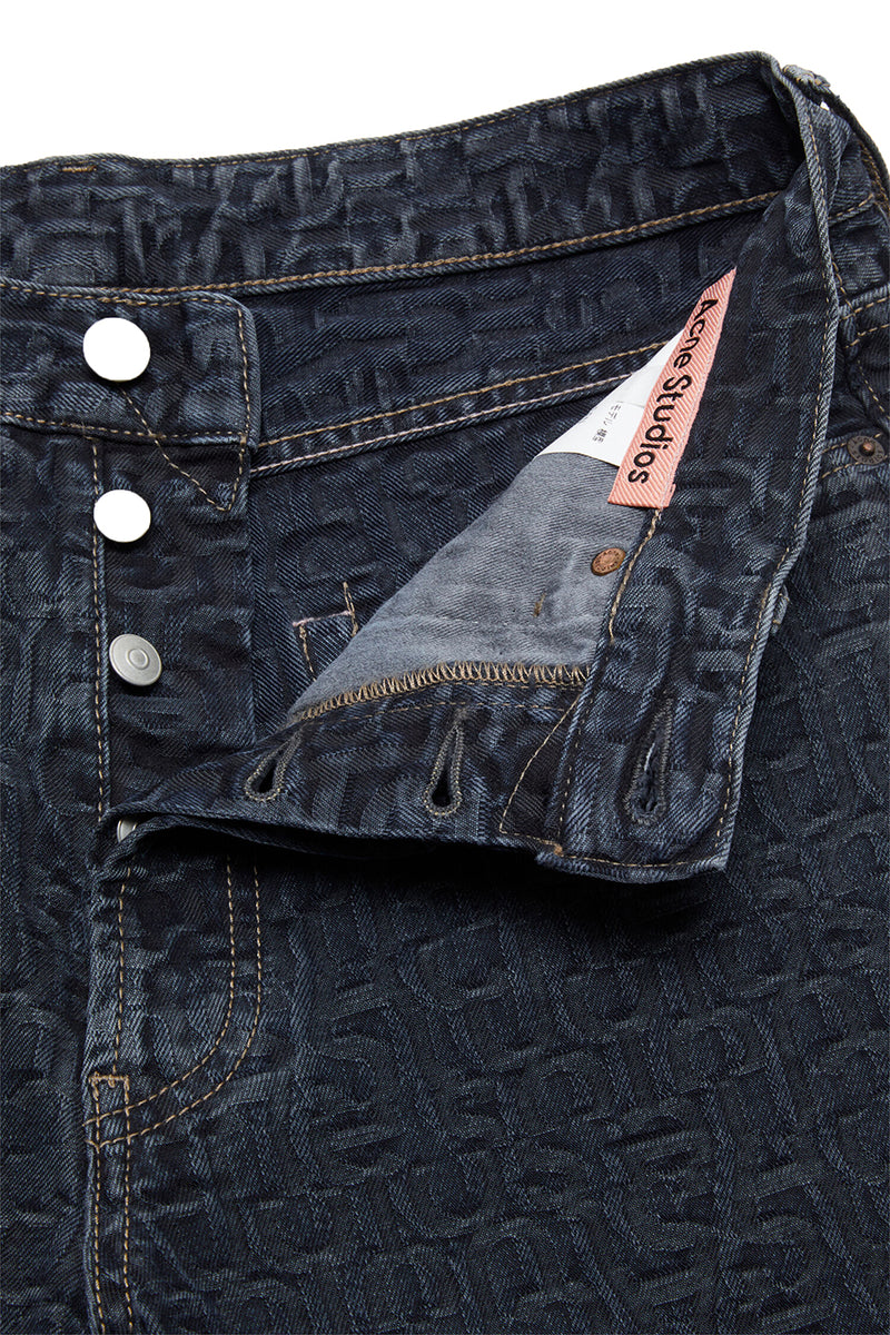 Acne Studios 1981 M FN Monogram Dark Denim 'Blue/Black'