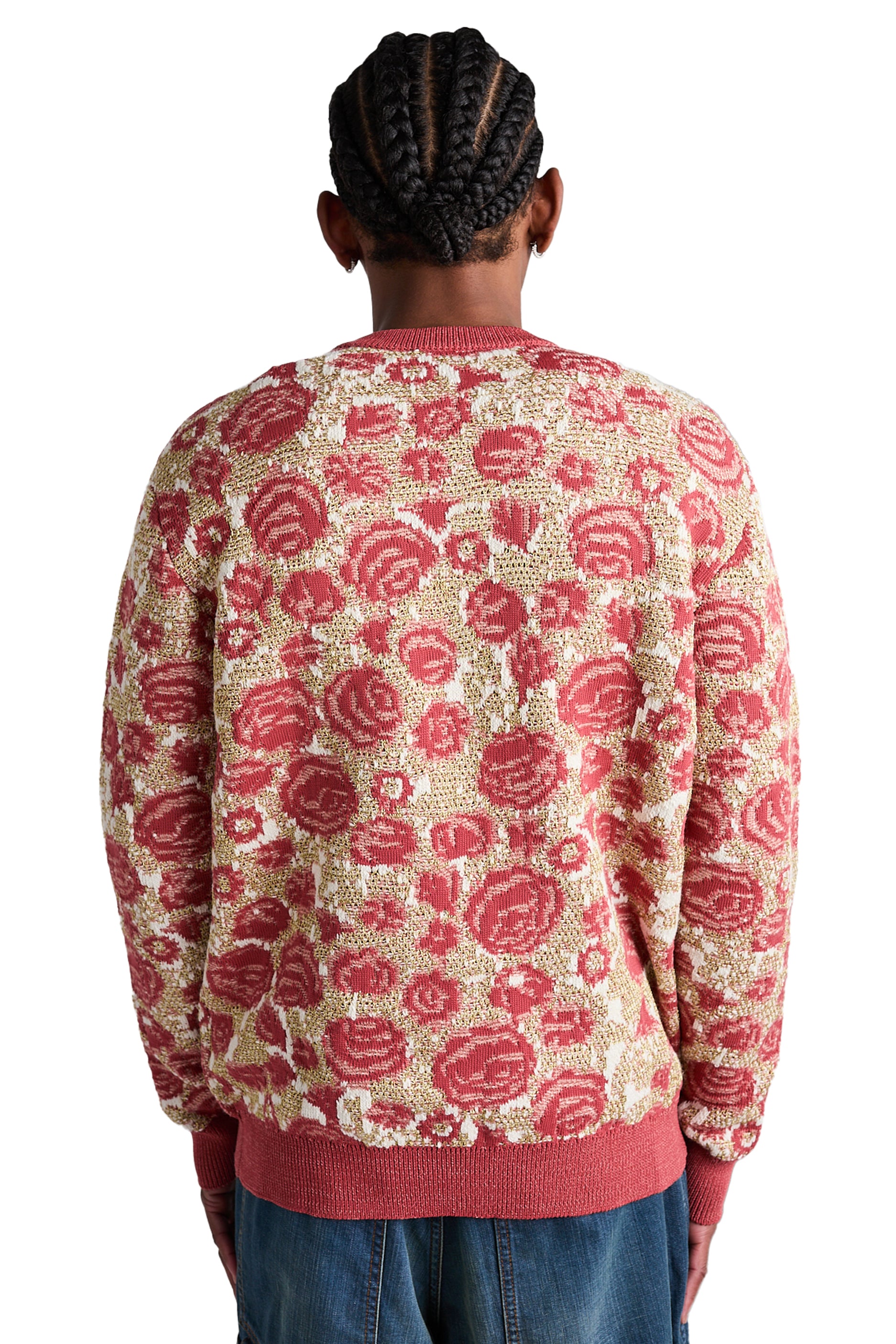 Acne Studios Blossom Knit Sweater 'Blossom Pink/Gold' - ROOTED