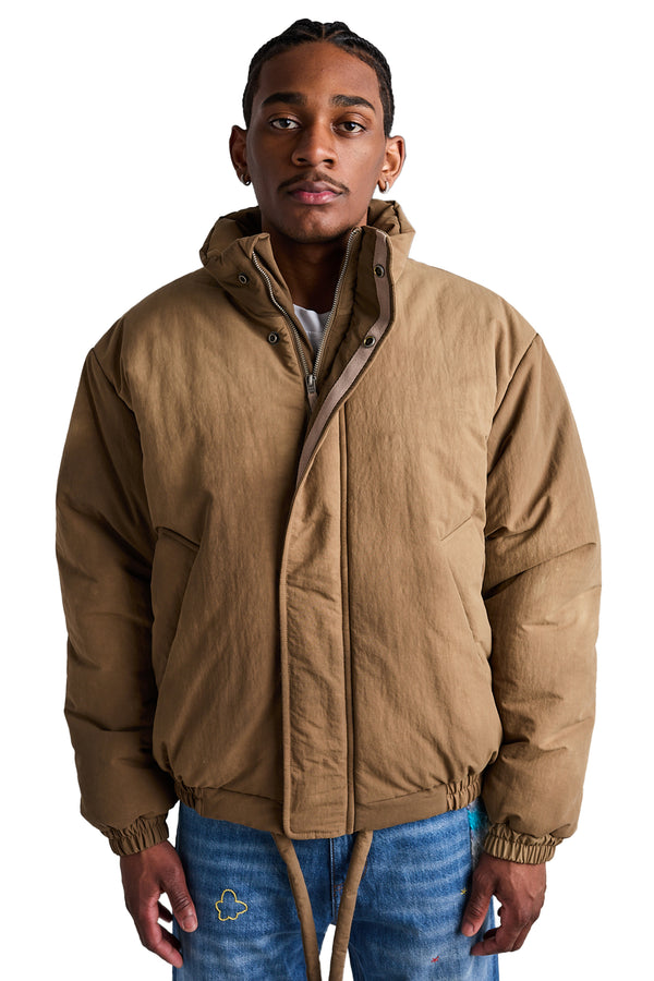 Acne Studios Dyed Puffer Coat 'Camel Beige' - ROOTED