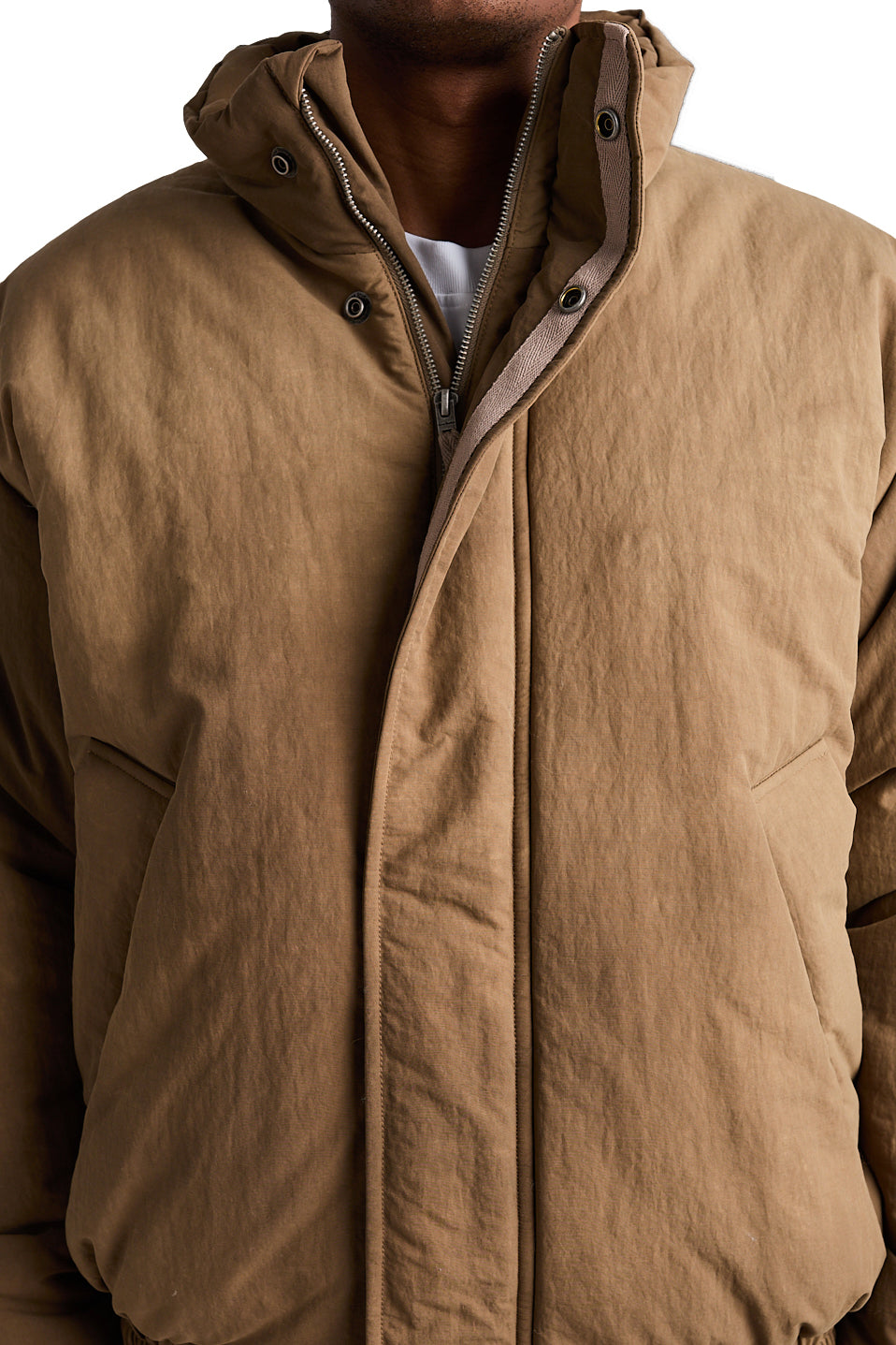 Acne Studios Dyed Puffer Coat 'Camel Beige' - ROOTED