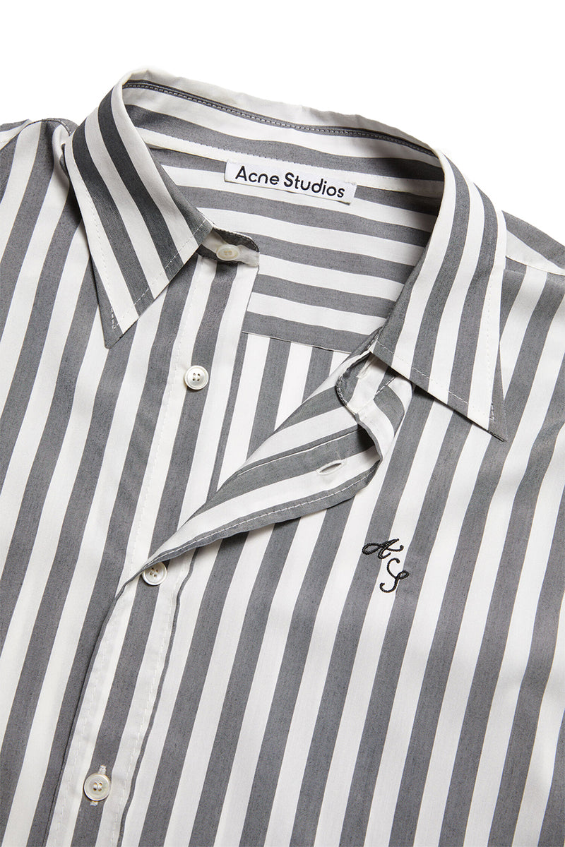 Acne Studios SS Striped Shirt 'Black/White'