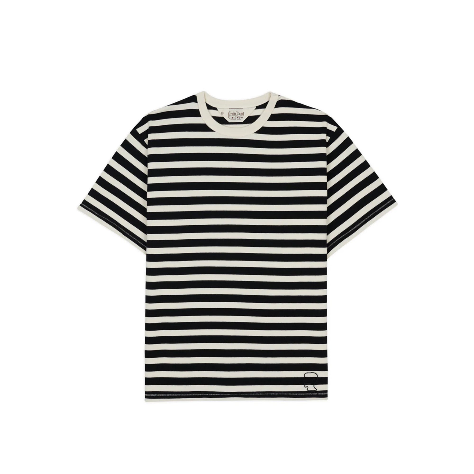 Brain Dead Heavyweight Stripe Tee 'Black'