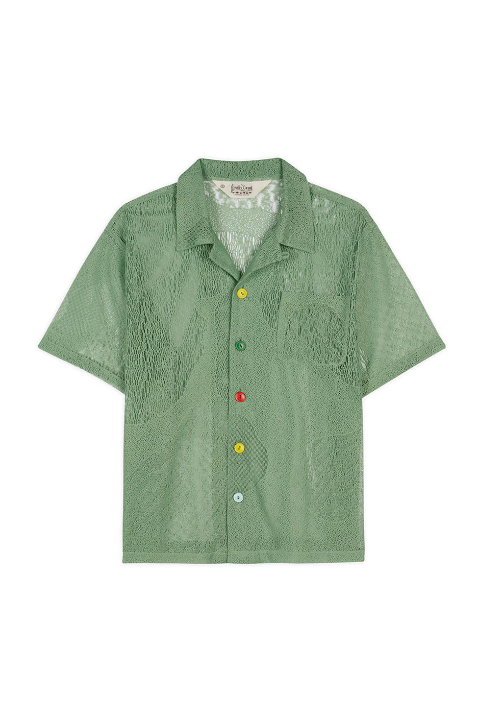 Brain Dead Engineered Mesh Shirt 'Green'