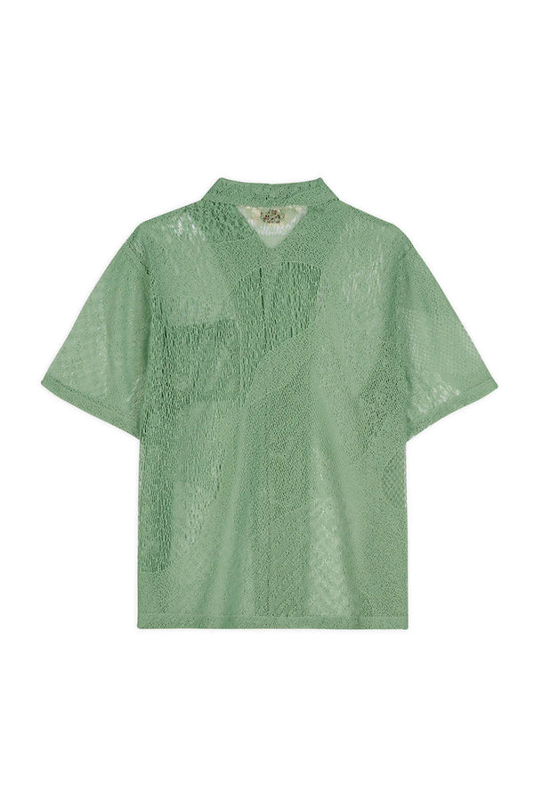 Brain Dead Engineered Mesh Shirt 'Green'