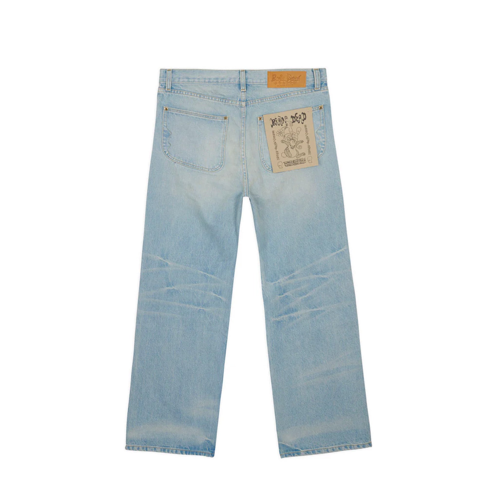 Brain Dead Denim Type 00 15oz Selvedge Denim 'Light Washed Indigo' - ROOTED