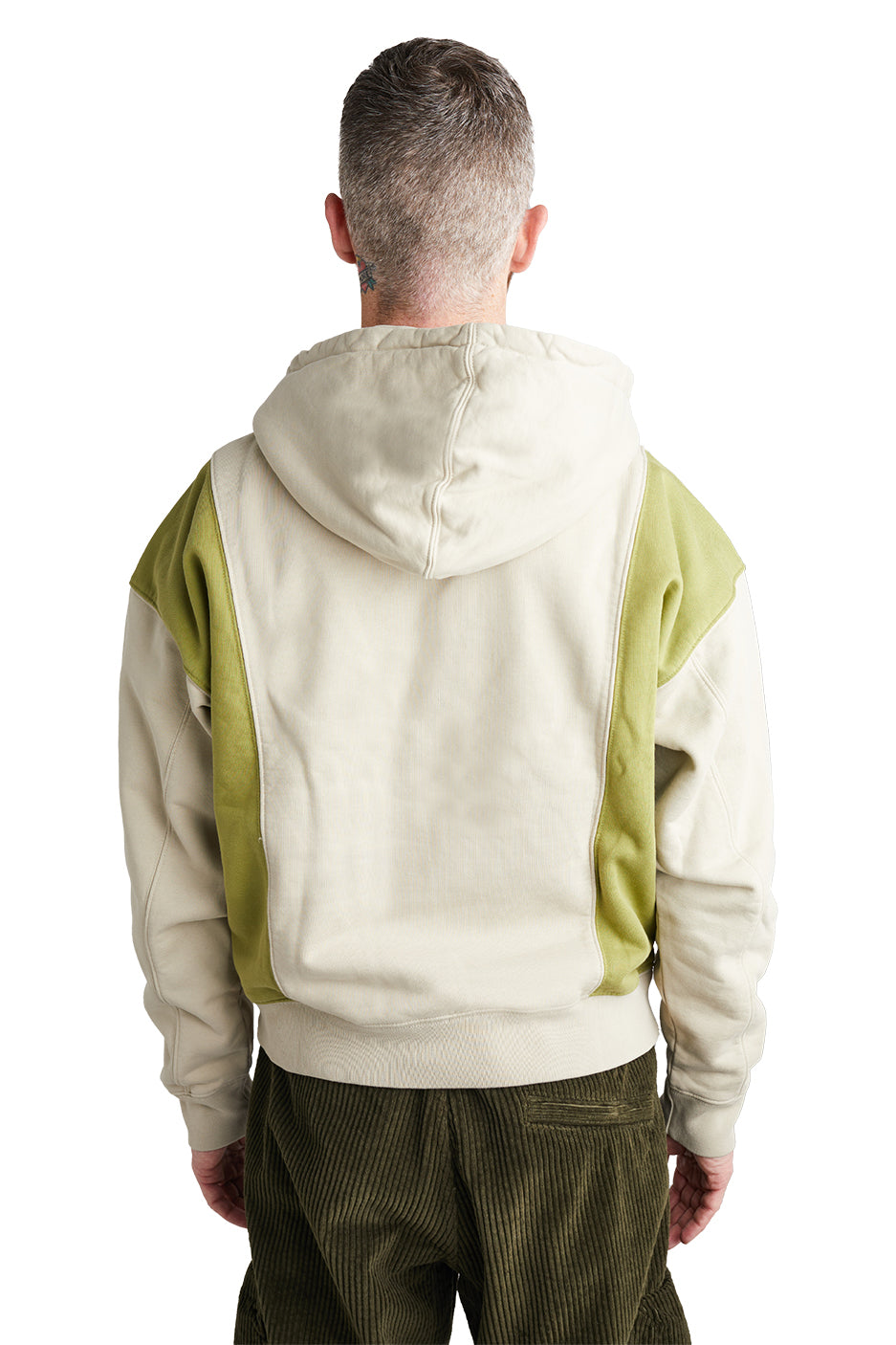 Brain Dead Mendoza Cropped Hooded Sweatshirt 'Tan' - ROOTED