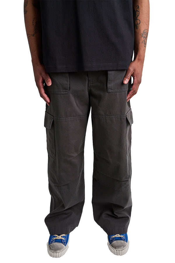 Acne Studios Cargo Washed Trousers 'Dark Grey' - ROOTED