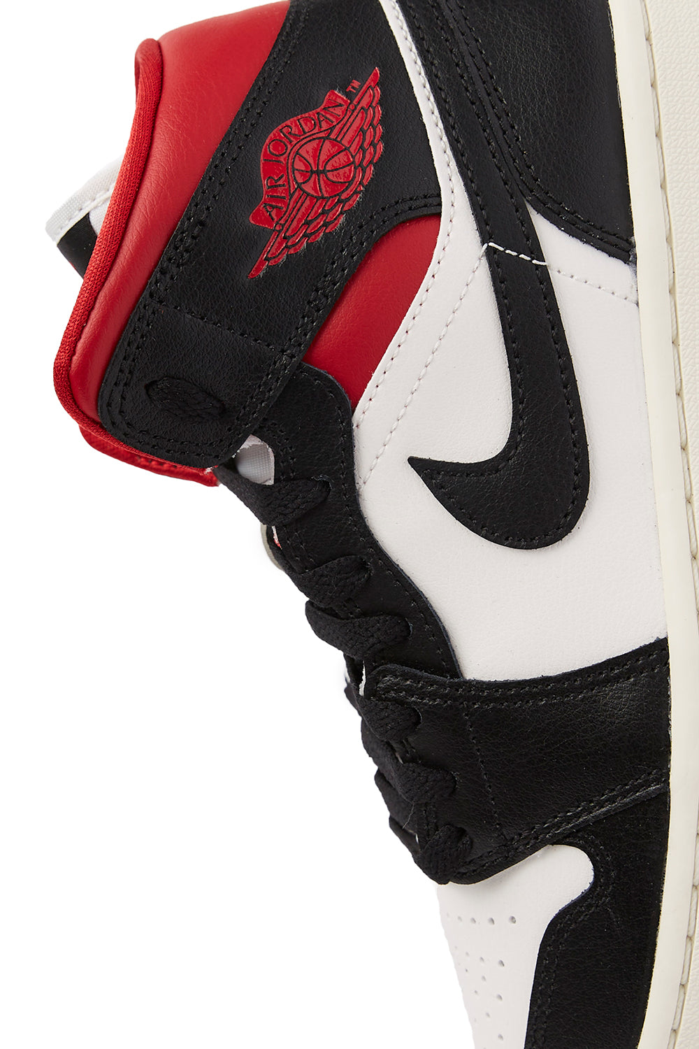 Jordan 1 Mid on sale Black Sail Gym Red