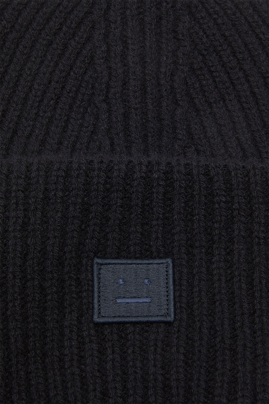 Acne Studios Ribbed Face Beanie 'Black'