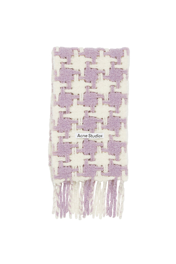 Acne Studios Vadik Pied de Poule Scarf 'Lilac White'