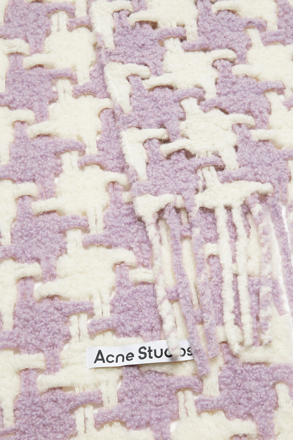 Acne Studios Vadik Pied de Poule Scarf 'Lilac White'