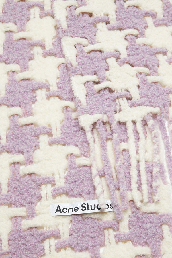 Acne Studios Vadik Pied de Poule Scarf 'Lilac White'