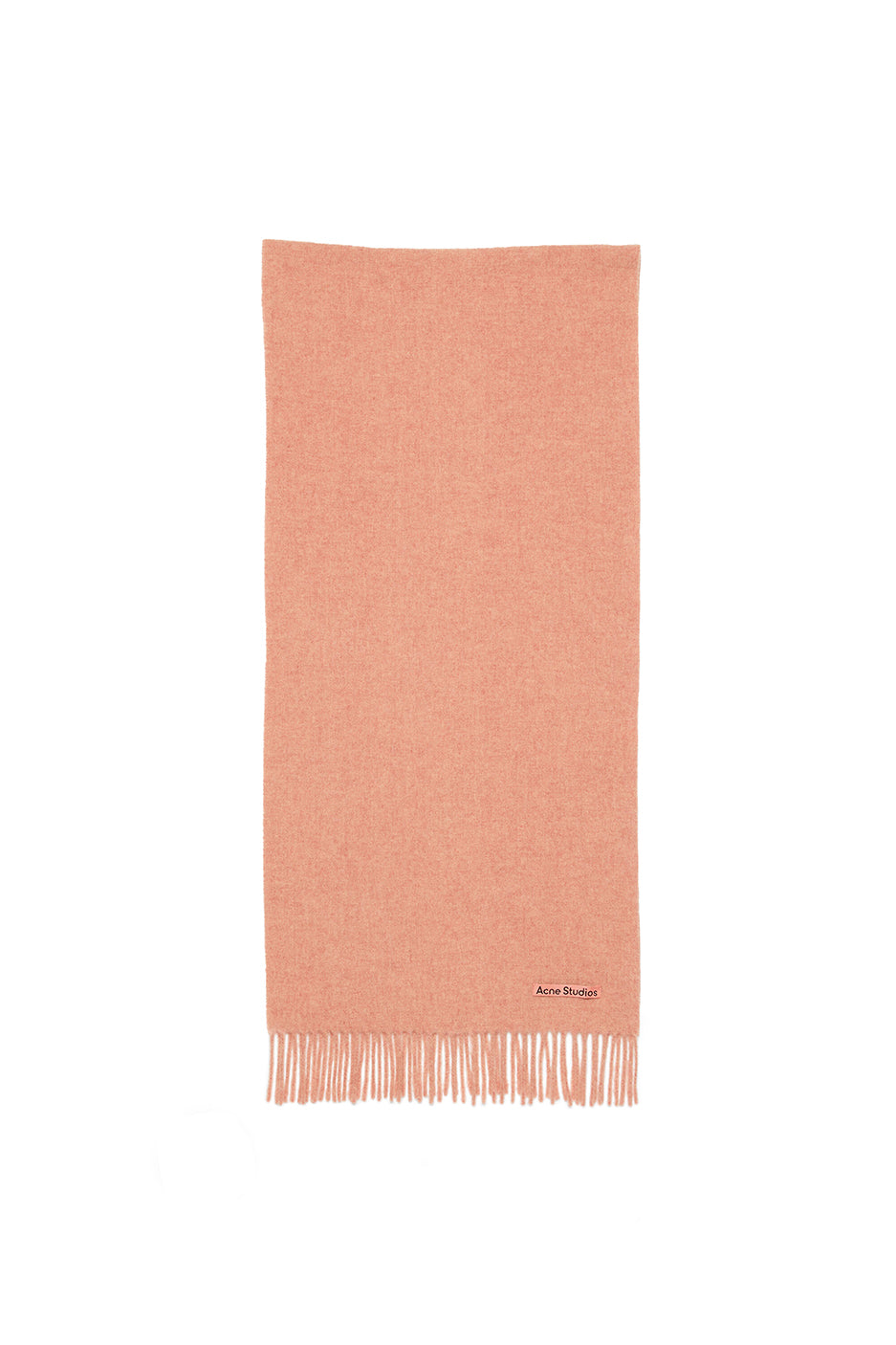 Acne Studios Wool Fridnged Scarf 'Rose Melange'