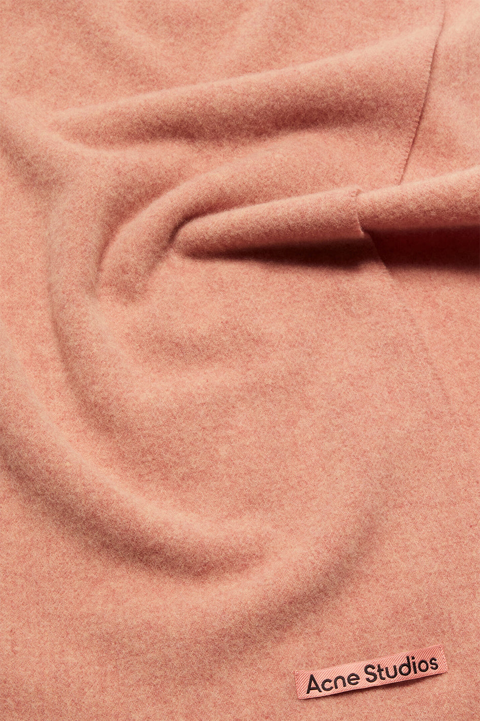 Acne Studios Wool Fridnged Scarf 'Rose Melange'