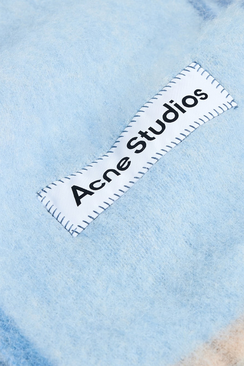 Acne Studios Soft Mohair Wool Scarf 'Blue'