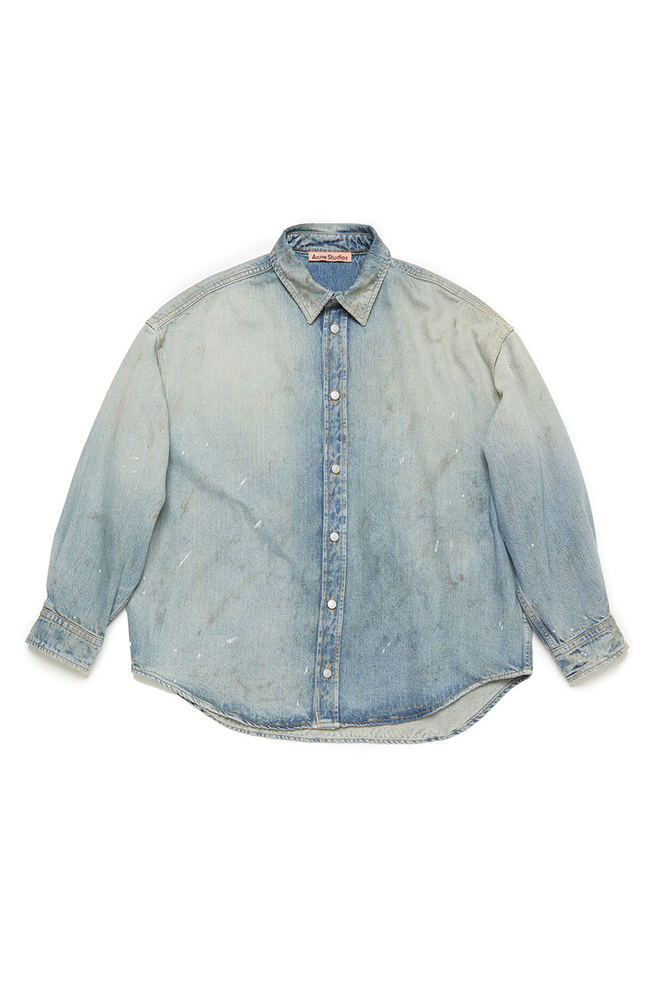 トップス Acne Studio BLUE ROSE Flower T Acne Studios - Logo t-shirt - Relaxed fit - Deep blue