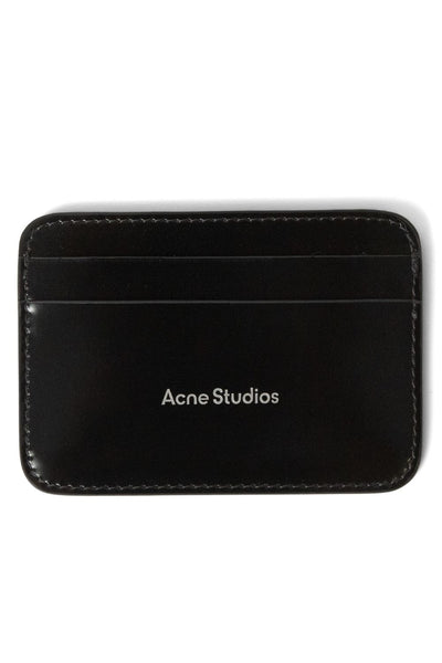 ★Acne Studios★ 24FW Acne Studio Half Wallet CG0248 900 Bla Acne Studios - Leather zip wallet - Black