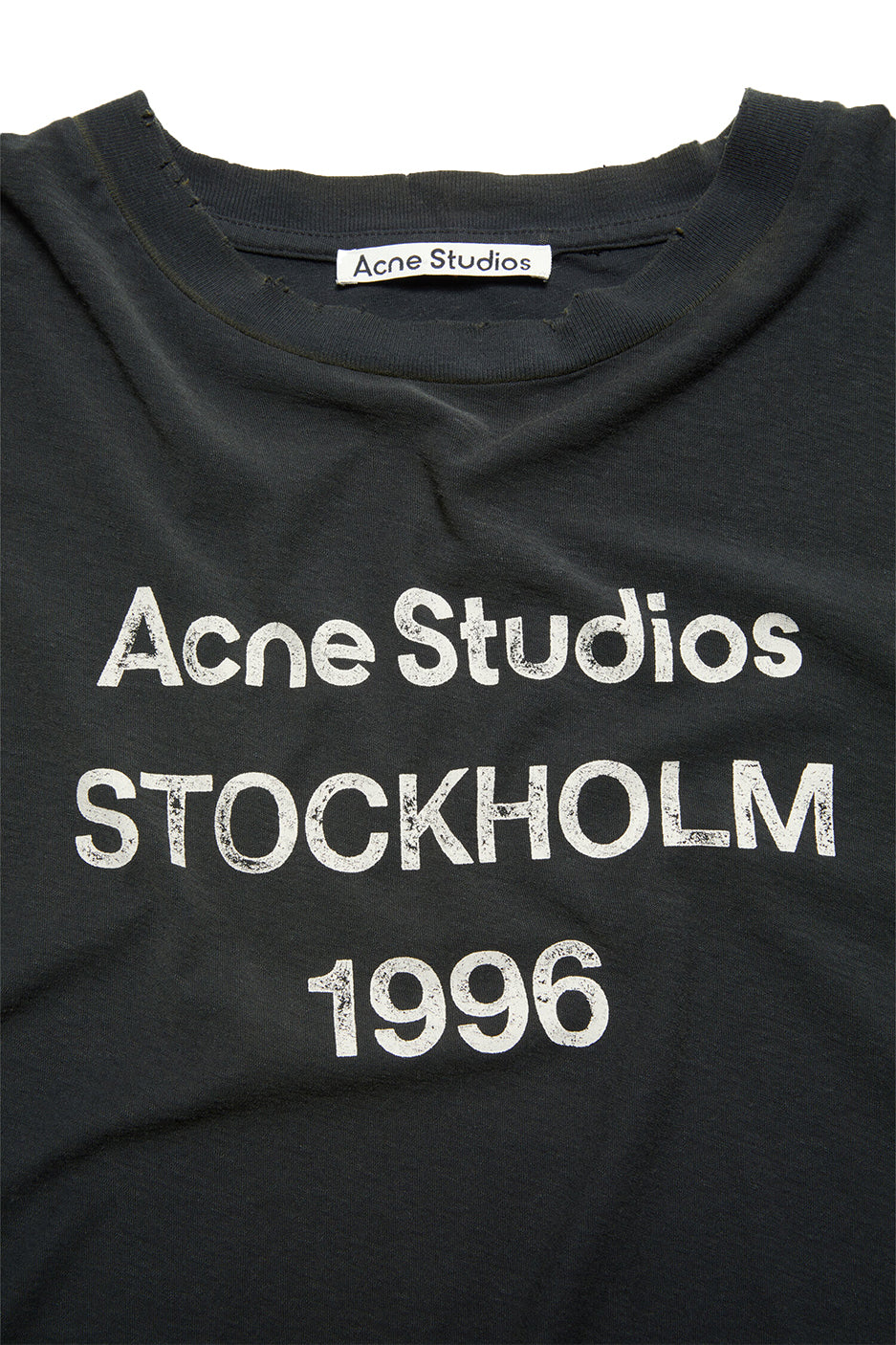 Acne Studios Exford Logo Tee 'Faded Black'