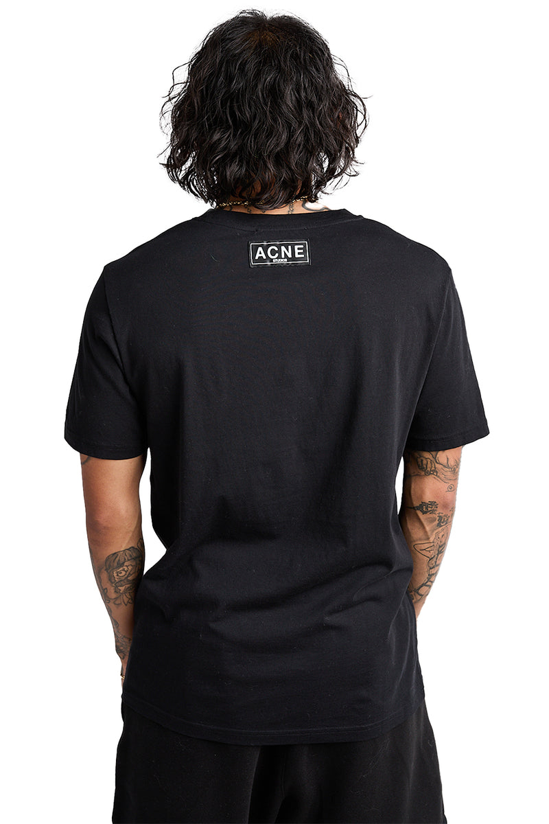 Acne Studios Circle Logo Tee 'Black/Ecru' - ROOTED