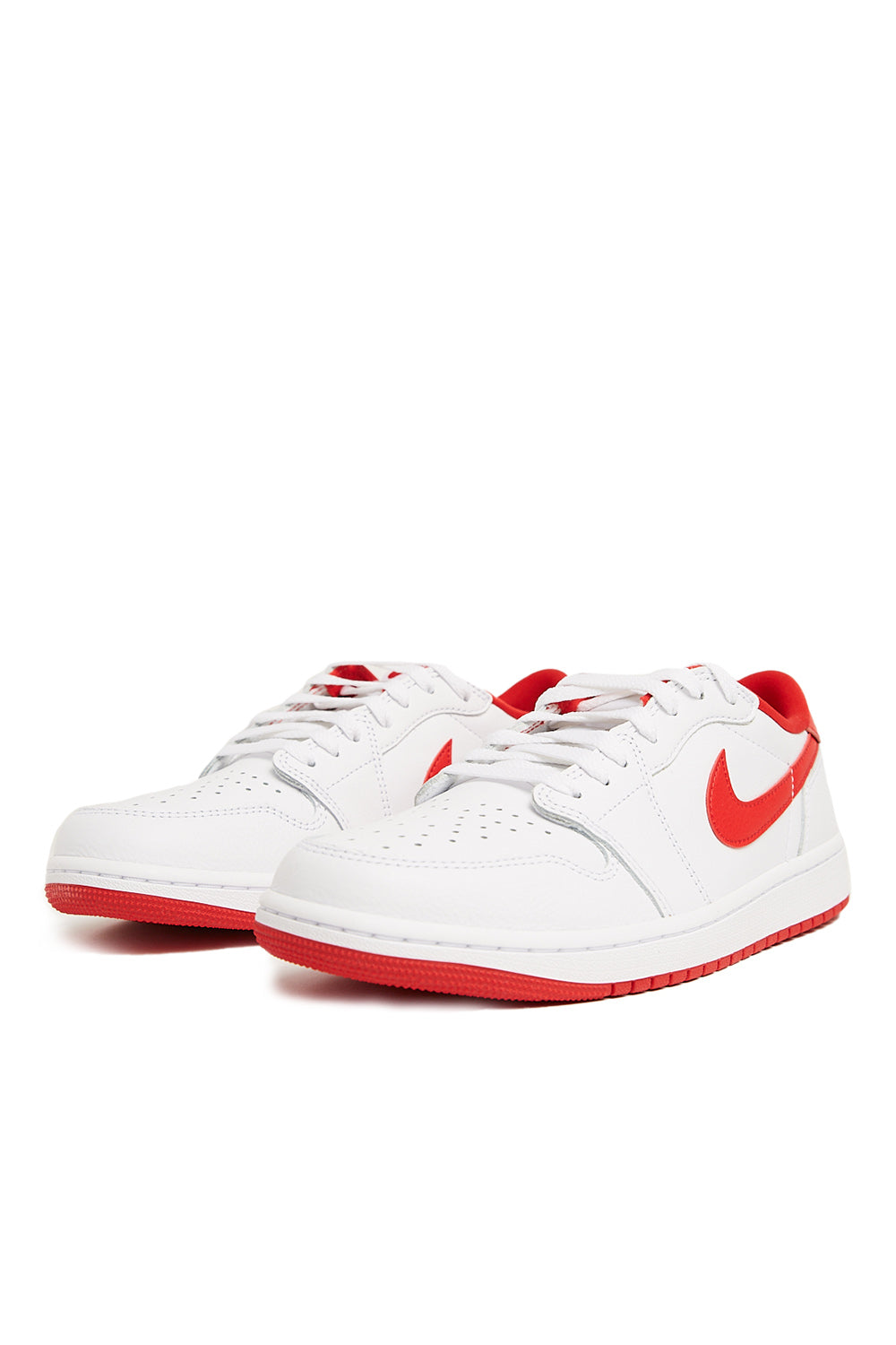 Air Jordan 1 Low OG 'White/University Red' - ROOTED