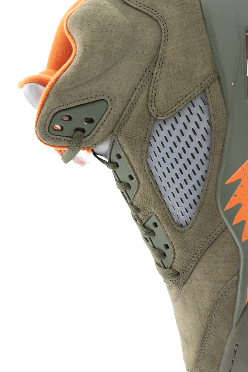 Air Jordan 5 Retro 'Army Olive/Solar Orange'