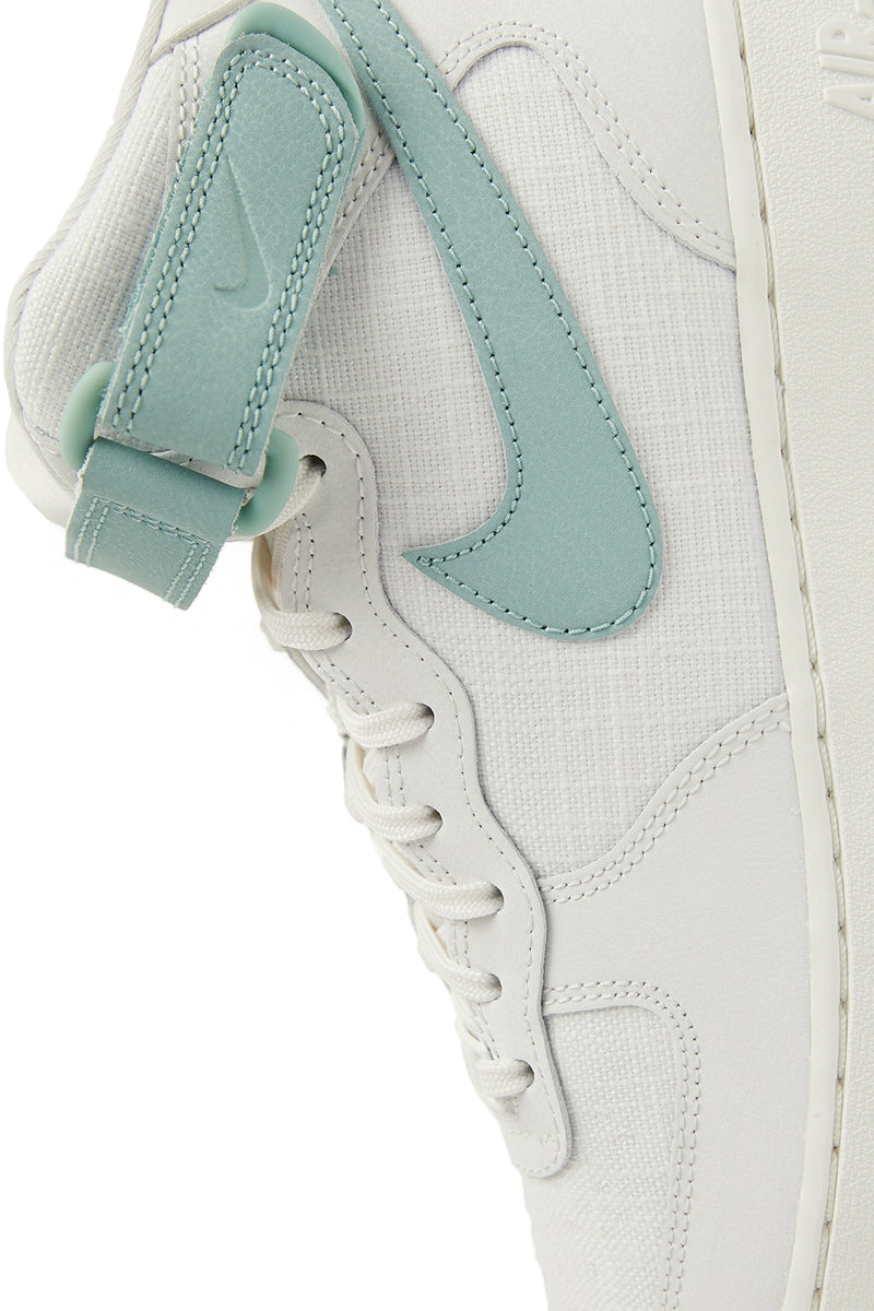 Nike Womens Air Force 1 '07 Mid 'Summit White/Mineral-Sail' | ROOTED