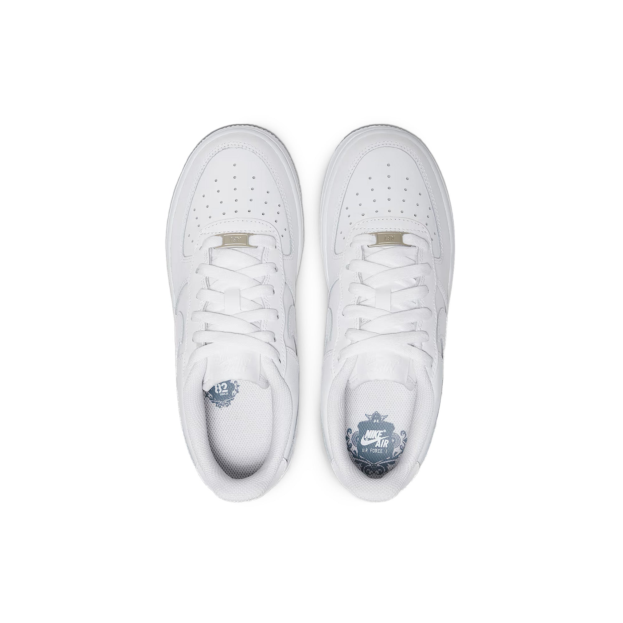 Kids Nike Air Force 1  'White/White' - ROOTED