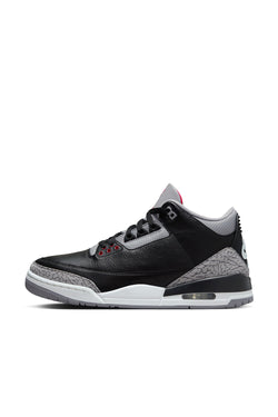 Kids Air Jordan 3 Retro 'Black/Fire Red/Cement Grey'