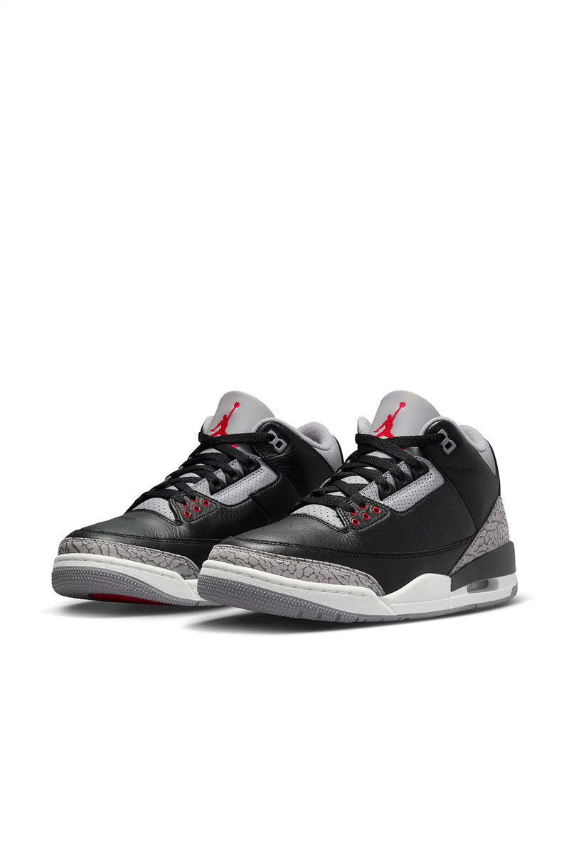 Kids Air Jordan 3 Retro 'Black/Fire Red/Cement Grey'