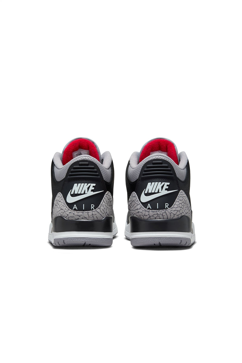 Kids Air Jordan 3 Retro 'Black/Fire Red/Cement Grey'