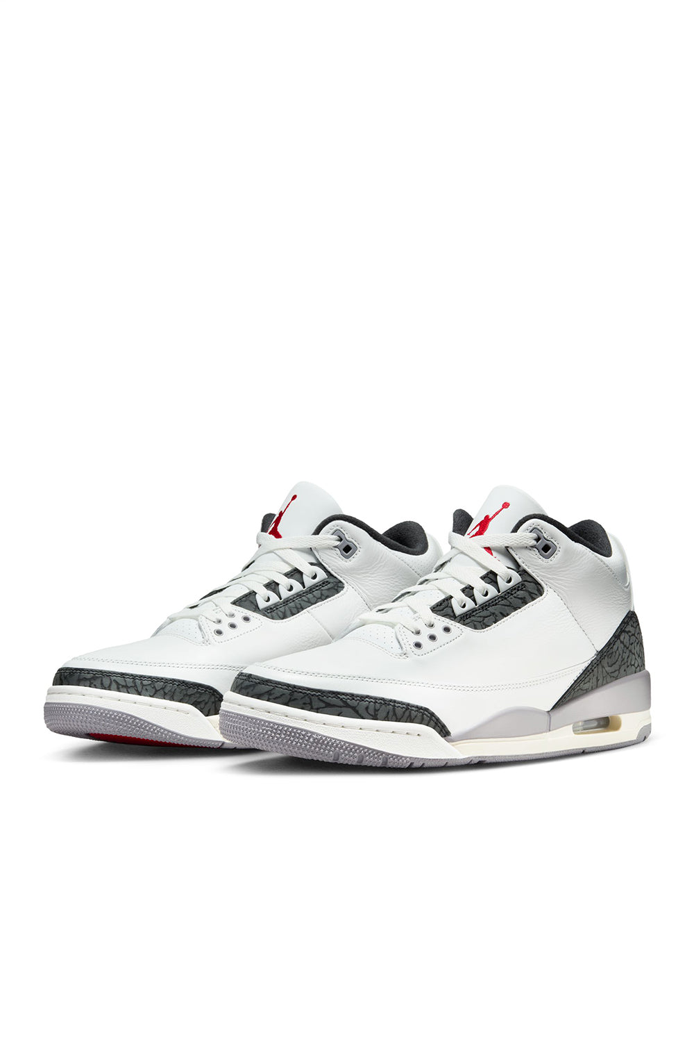 Air Jordan Kids 3 Retro 'Summit White/Fire Red' - ROOTED