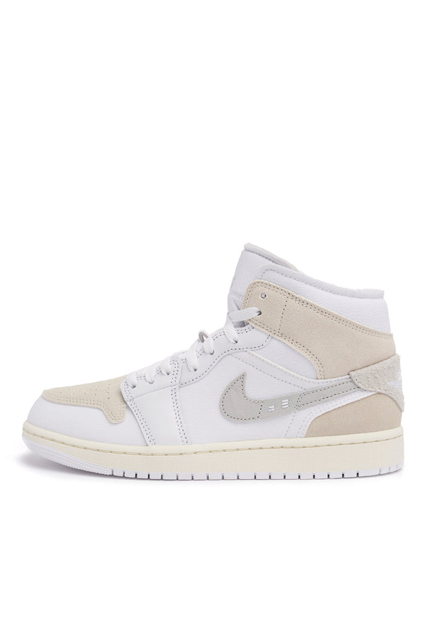 Air Jordan 1 Mid SE Craft 'White/Light Orewood Brown' - ROOTED