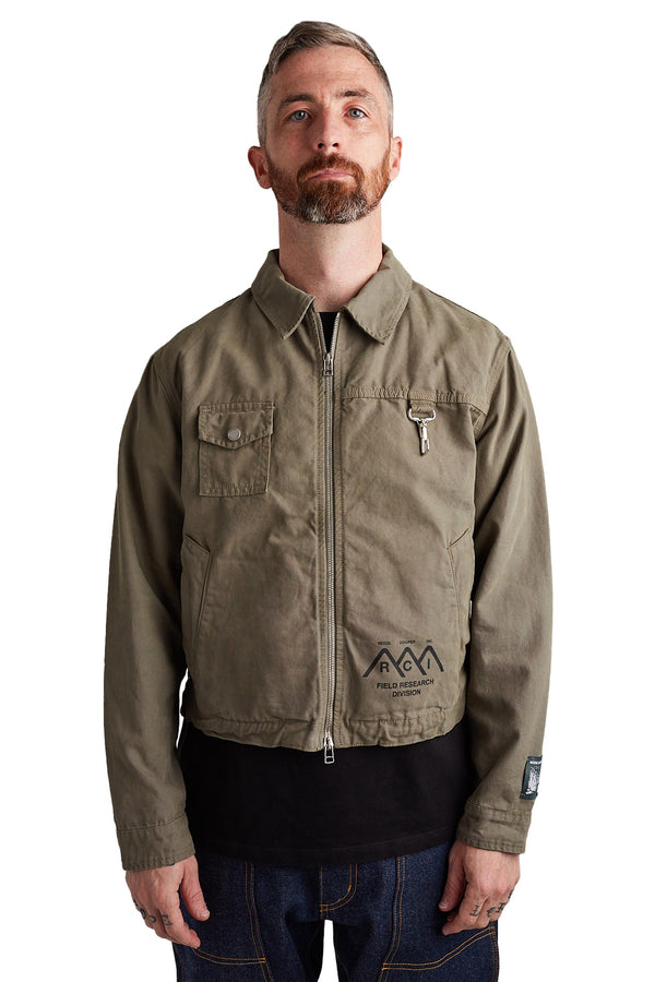 Reese Cooper Research Division Garment Dyed Work Jacket 'Sage' - ROOTED