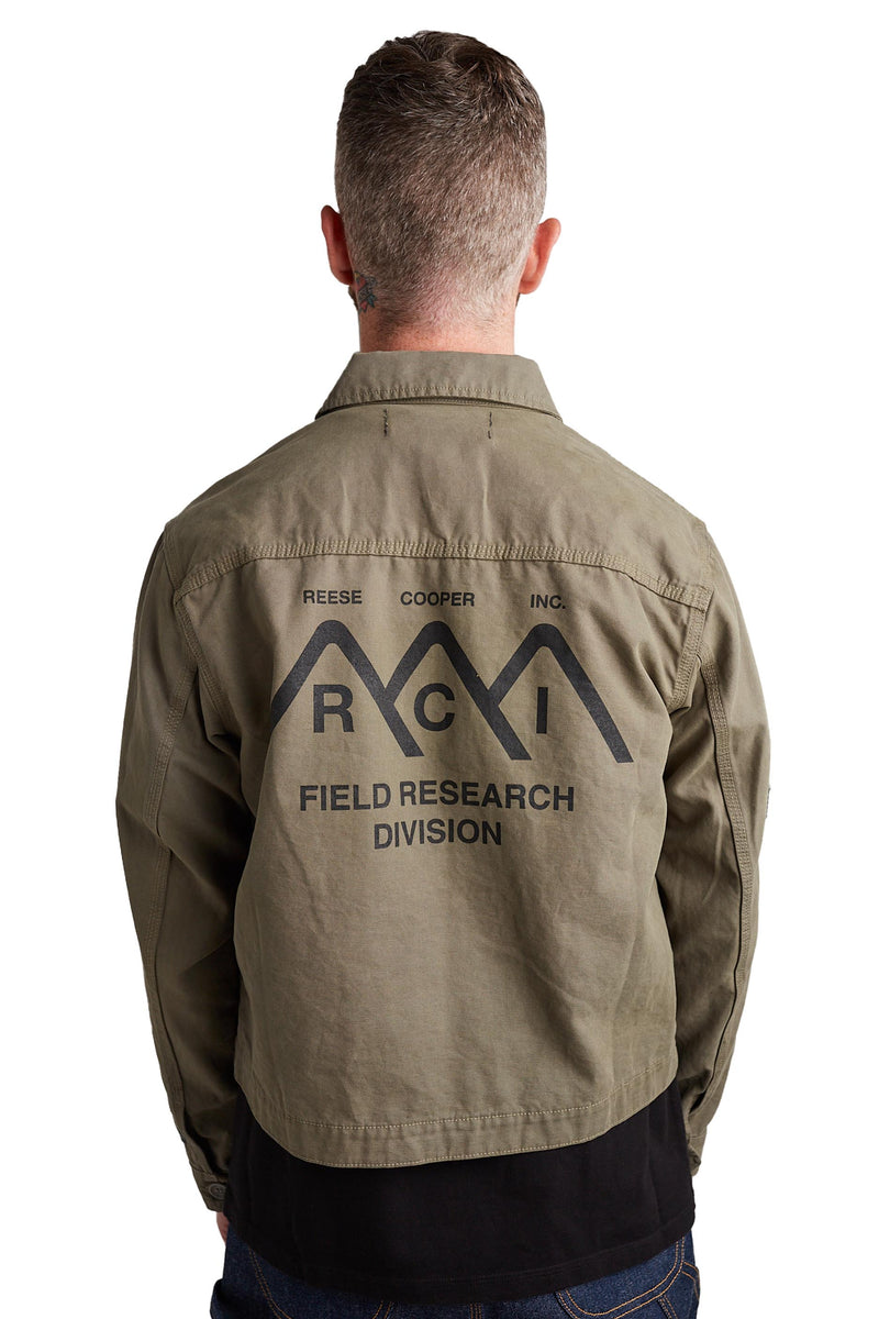 Reese Cooper Research Division Garment Dyed Work Jacket 'Sage' - ROOTED